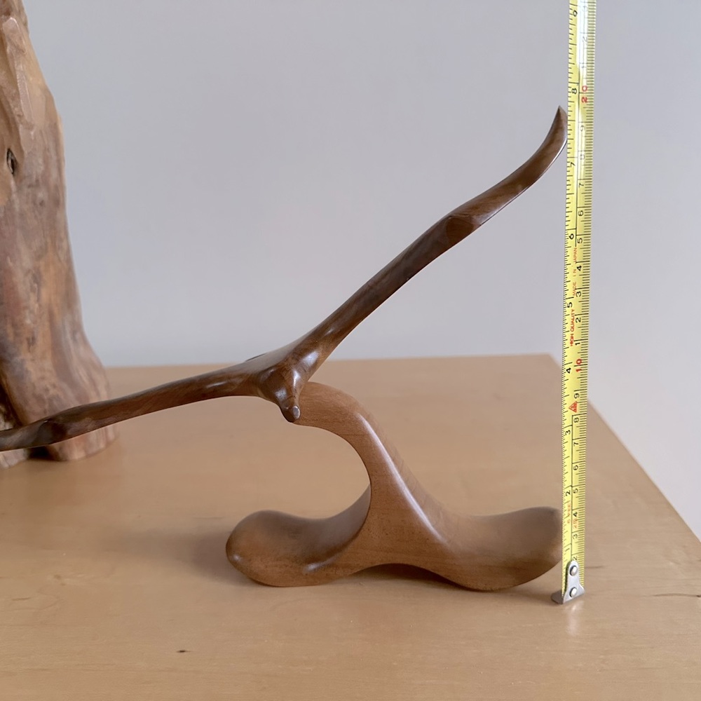 Handmade Oregon Myrtlewood Seagull Carving